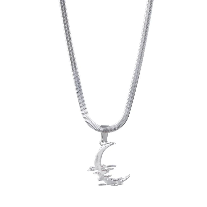 

Оригинальная цепочка для воротника New Moon, индивидуальный дизайн, универсальное, элегантное и простое ожерелье, аксессуары