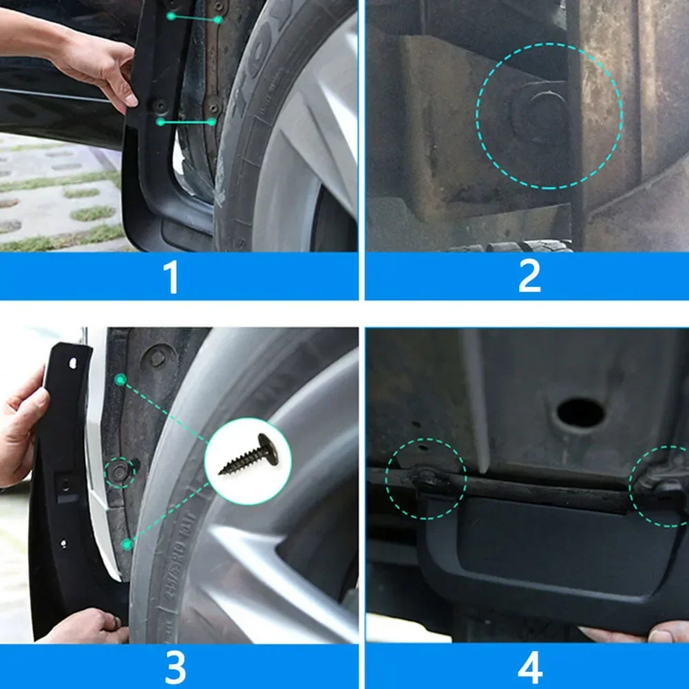 ДЛЯ Audi Q3 Sport Sportback F3 S Line 2019 2020 2021 2022 2023 брызговики на заднее колесо для внедорожника