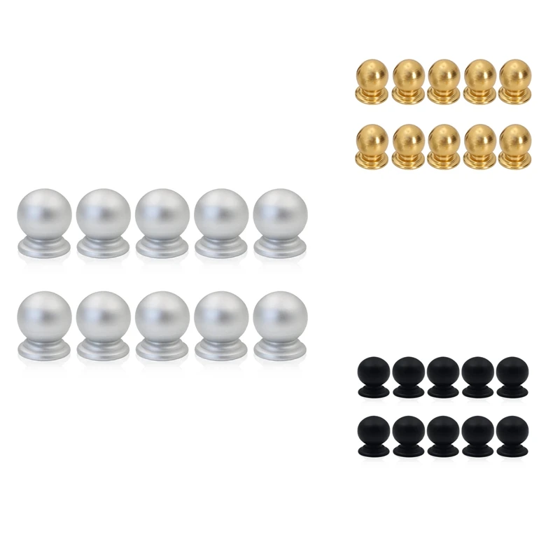 

10 Pieces Cabinet Knobs Round Ball Knobs Bathroom Cabinet Knobs Dresser Knobs, Modern Cabinet Hardware For Kitchen