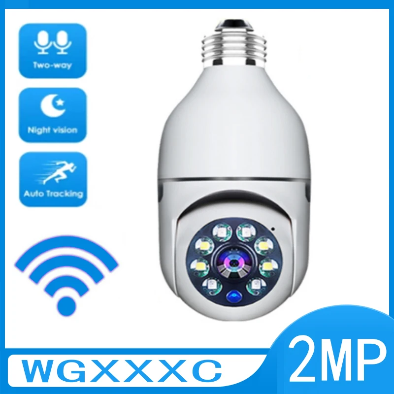 

1080P Bulb WIFI Camera 360 Rotation Panoramic Night Vision pir Human Detection Kamera Intelligent Remote Monitoring ip cam