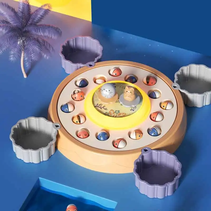 

Игрушки для рыбалки электрическая вращающаяся рыбалка игра музыкальная рыба пластина набор магнитные уличные игрушки для детей подарки для малышей