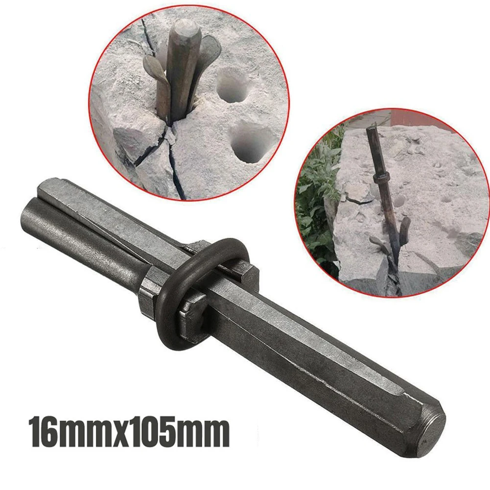 

5pcs 5/8 Inch Stone Splitter For Splitting Hard Stone Rock Granite Concrete High Hardness 105mm Stone Splitter Hand Tools