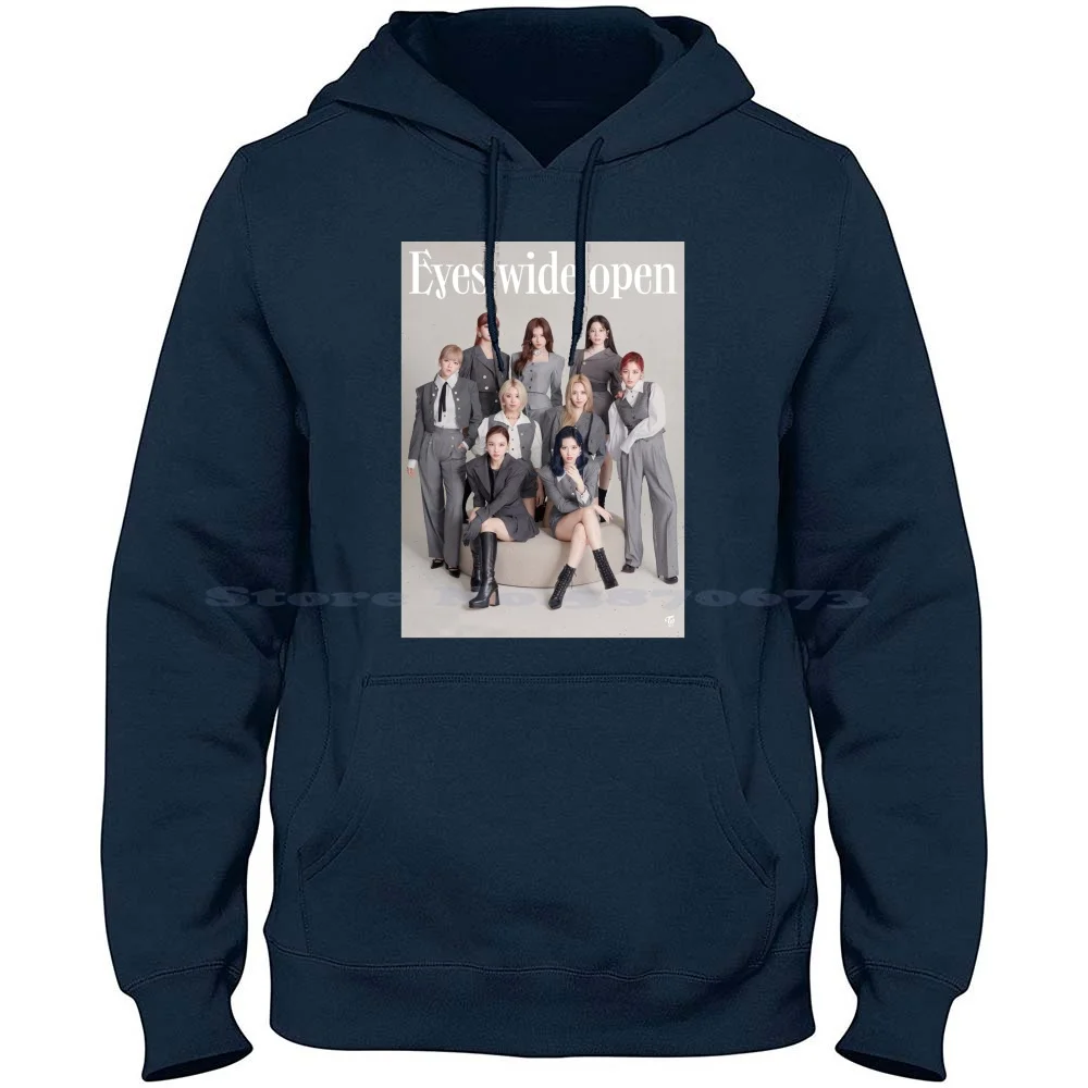 Толстовка с капюшоном два глаза 100% чистого хлопка футболка один взгляд раз Jihyo