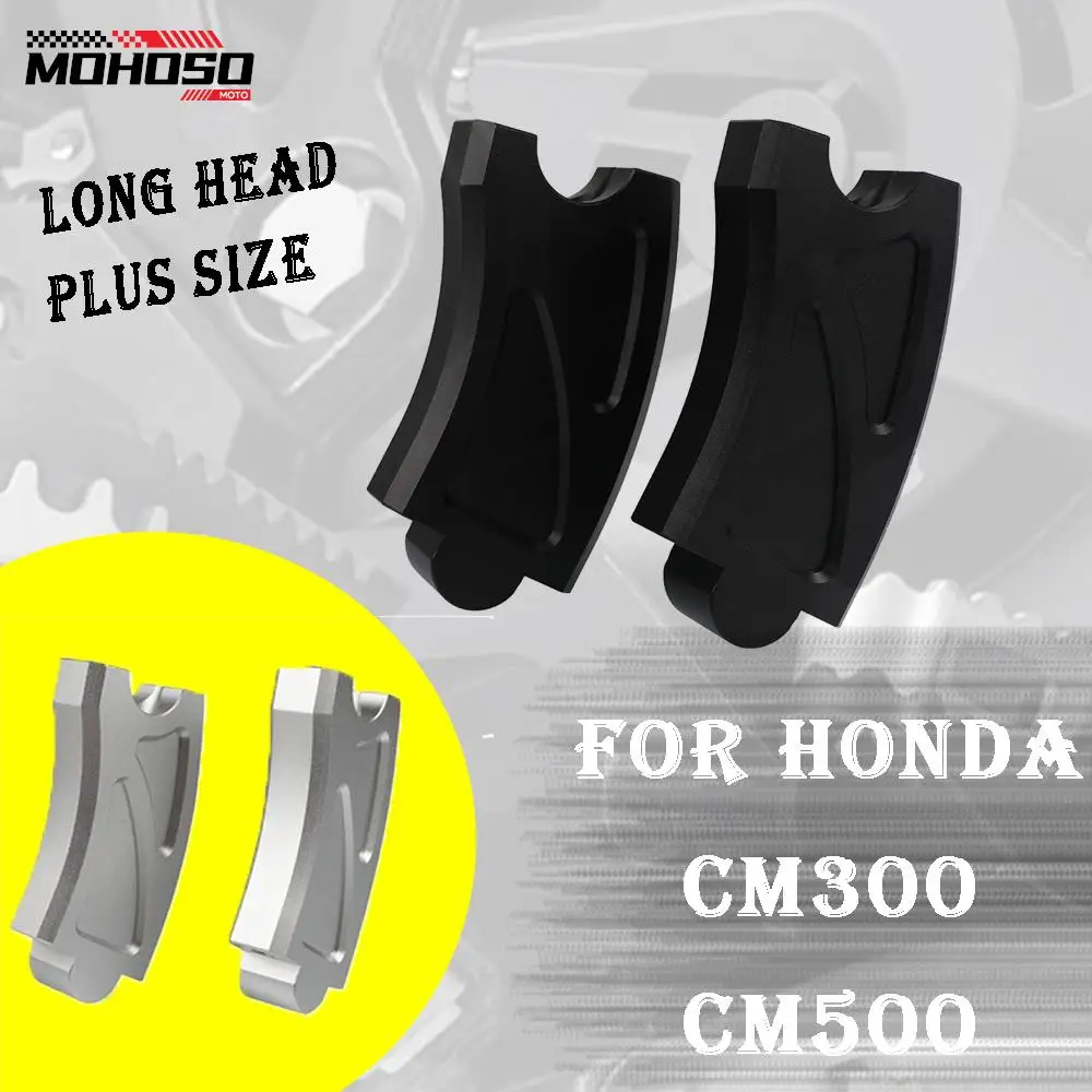 

For HONDA CM 300 CM500 Accessories Motorcycle height Handlebar Risers Clamp Height Up Adapter Long head plus size CNC Aluminium