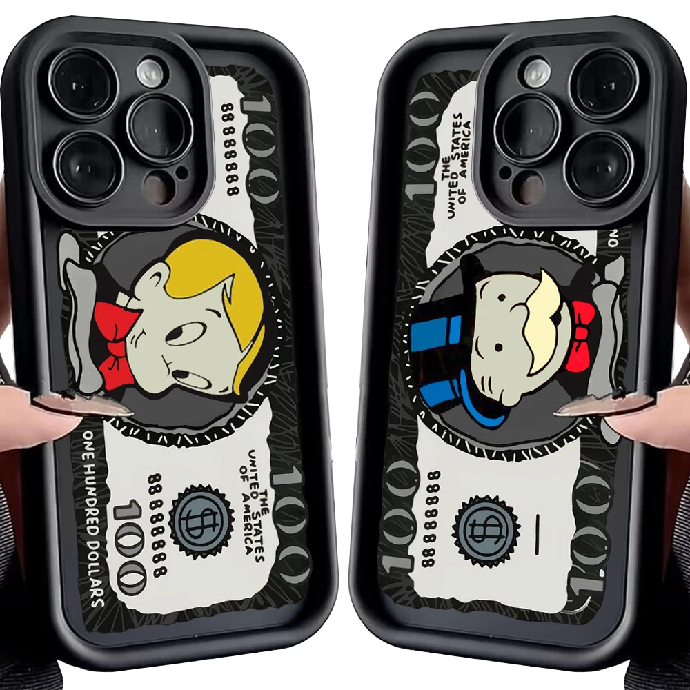 Чехол для телефона с рисунком M-Monopolys Dollar Samsung A03 A04 A05S A10S A11 A12 A20S A21S A13 A14 A54 A34 A53 A33 Cover