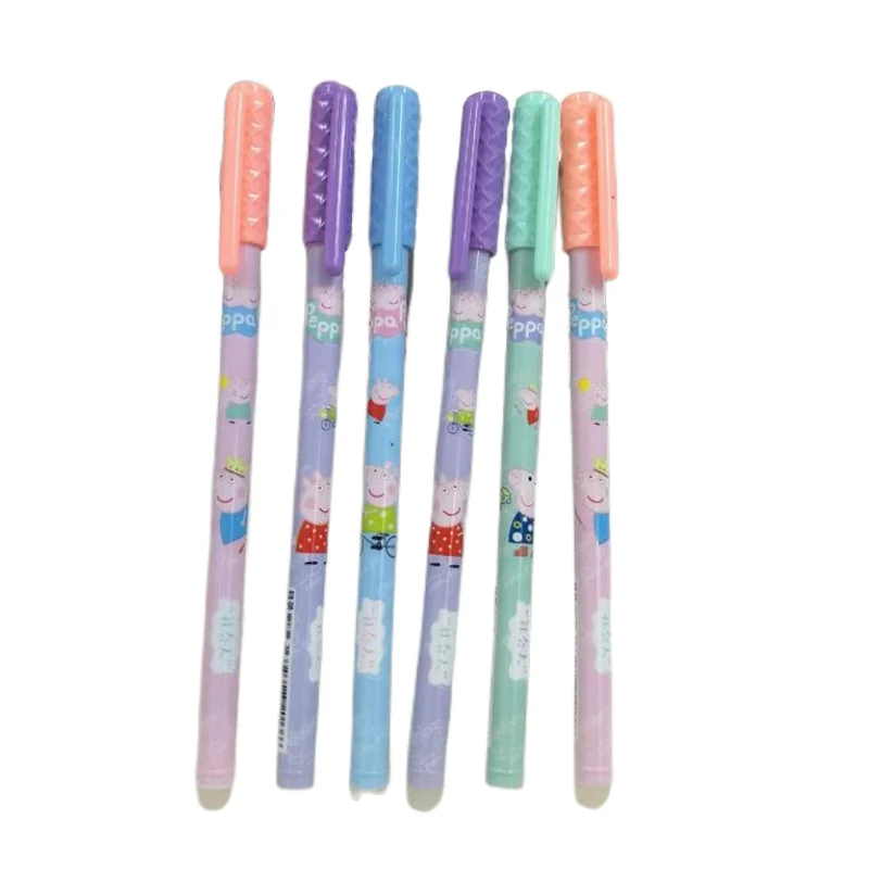 

Peppa Pig George Pig Anime Peripheral Kawaii Cute Cartoon Erasable Gel Pen Signature Pen Creative Water Pen 0.38 Gift Wholesale