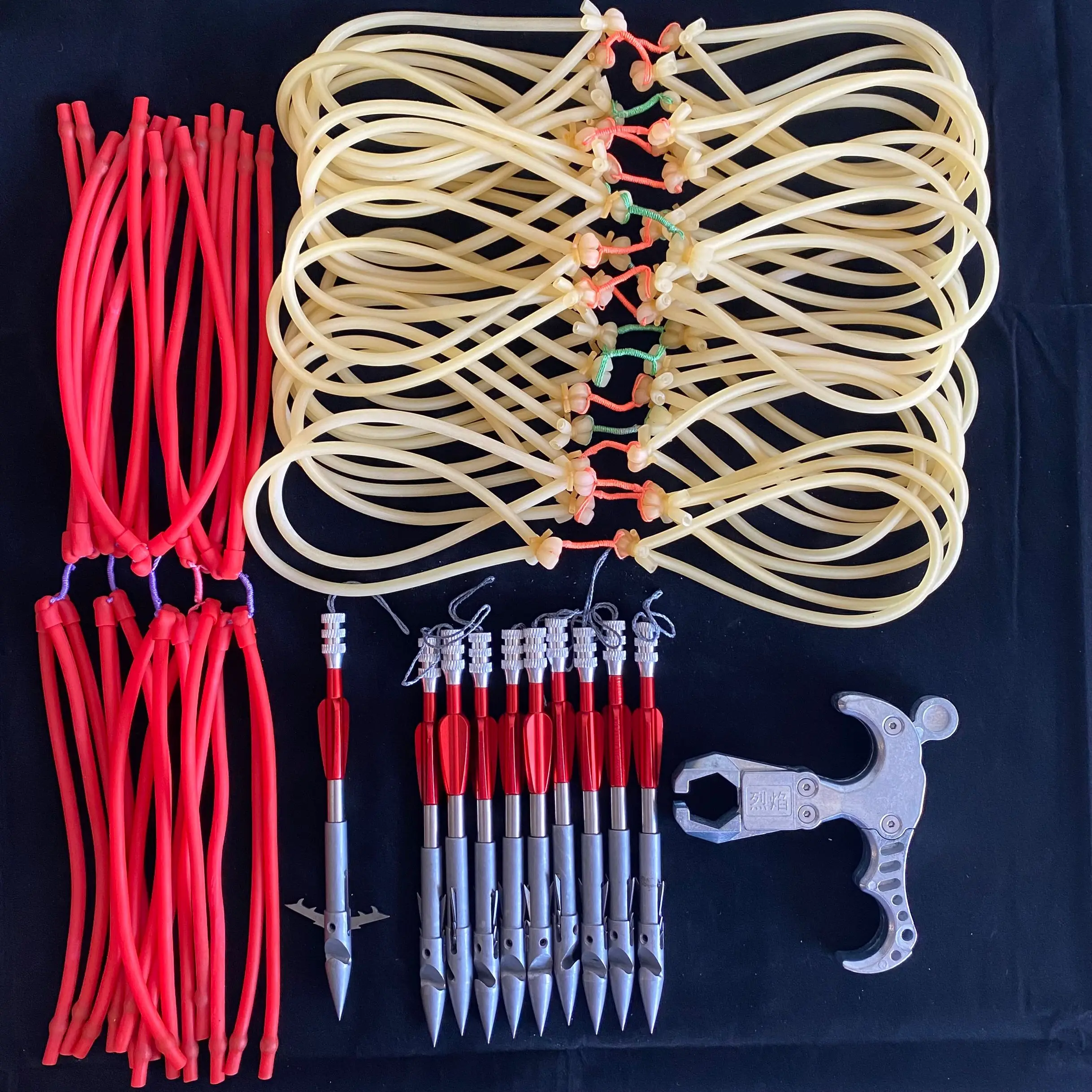 

Fishing Slingshot Arrowhead + Fishing Rubber Band + Metal Material Fish Dart Release Outdoor Shooting Fish Catapult Accessories