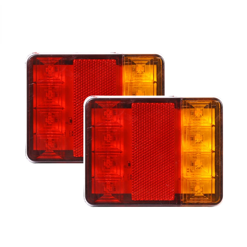 

1/2Pcs Waterproof Durable Car Truck LED Rear Tail Light Warning Lights Rear Lamp for Caravans Trailer UTE Campers ATV Boats
