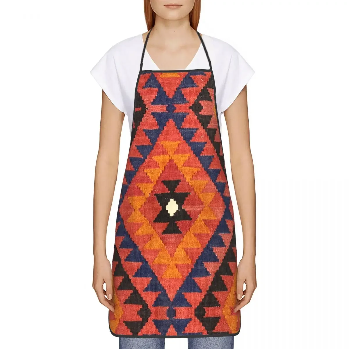 Турецкий этнический фартук Kilim Navaho Weave Кухонный для приготовления пищи женщин и