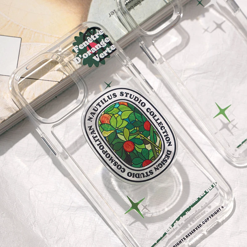 Красивая глянцевая популярная оранжевая зеленая выдвижная ручка для телефона |