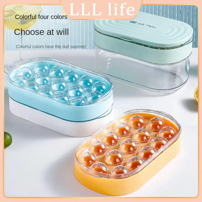 

New Type Ice Mold With Cover Ice Cream Mold Creative Soft Silicon Rubber Bottom Makers For Whiskey Cocktail 3d