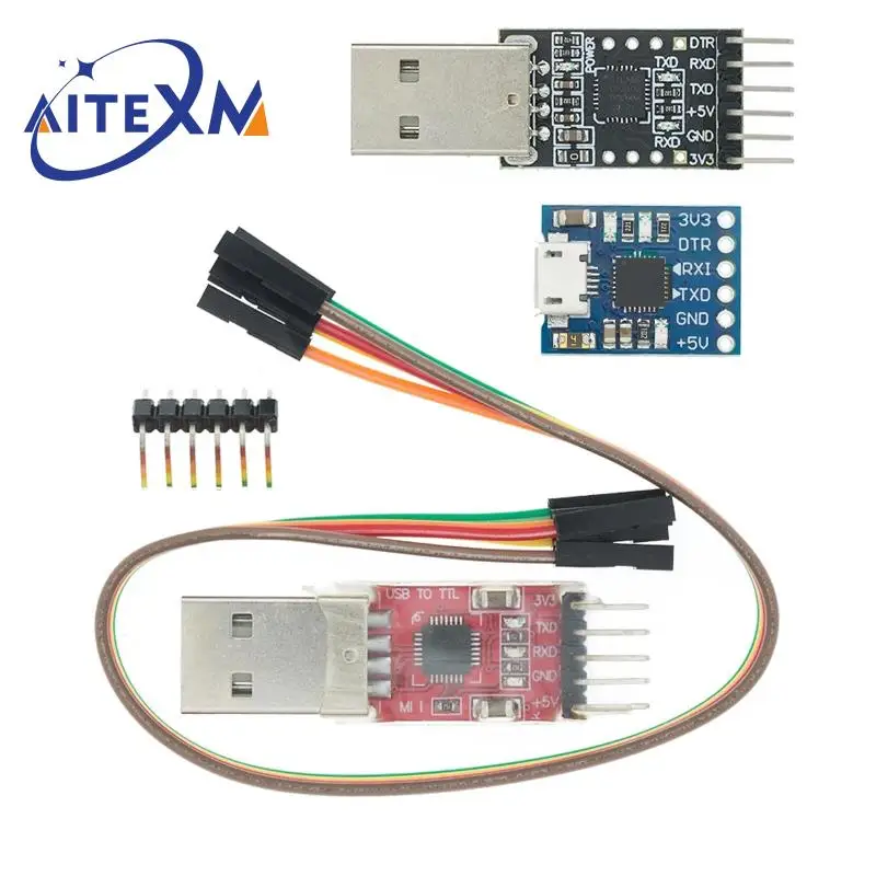 5-контактный разъем CP2102 USB 2,0 для UART TTL модуль последовательный преобразователь STC Замена FT232 CH340 CP2102 MICRO USB для Aduino