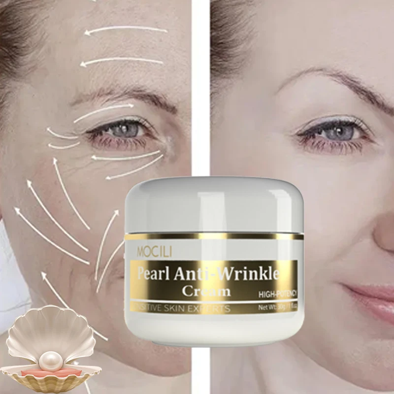 

Instant Remove Wrinkles Face Cream Pearl Anti Aging Cream Repair Dark Circles Shrink Pores Fades Fine Lines Firming Korean Care