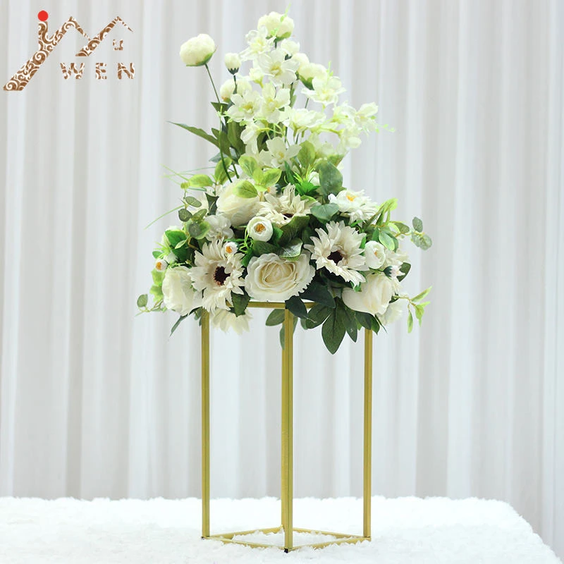 

Silk Flower Ball Artificial Flowers For Wedding Centerpiece Home Room Stand Decoration DIY Road Lead Craft Flower