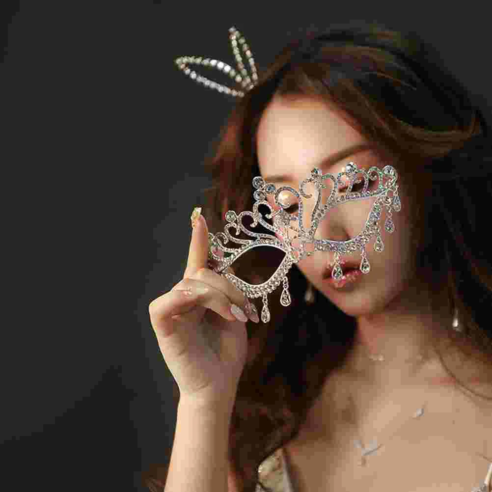 Маска ужасов макияж маскарадные костюмы Марди Гра венецианские стразы блестящая