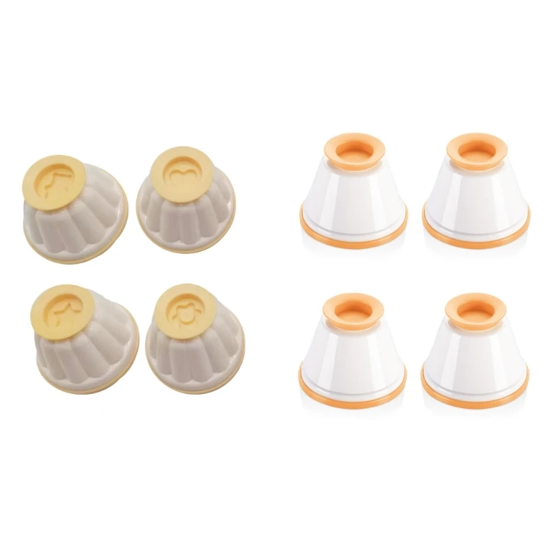 

4 Packs Plastic Dessert Cups Steamed Mold Baking Accessories to Make Chocolate Cakes DIY Cakes Bread Jellies