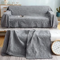 warm knitted blankets for bed winter sofa cover bedspread anti pilling soft blanket solid color embossed blanket nordic decor