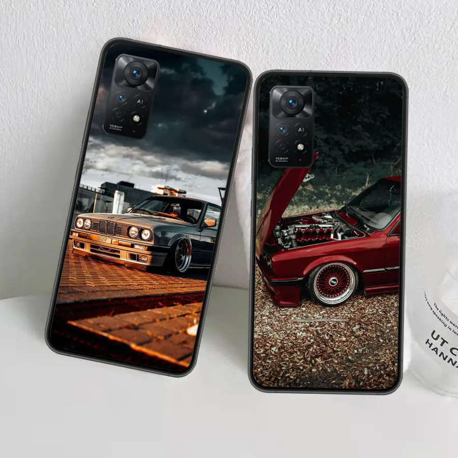 Автомобильный чехол для телефона B- Bmwes-S E30 Redmi Note 13 14 Pro 5G Plus 12 12C 10 10A 10C 9 9A 9C 9T 8 8A 7 7A K60