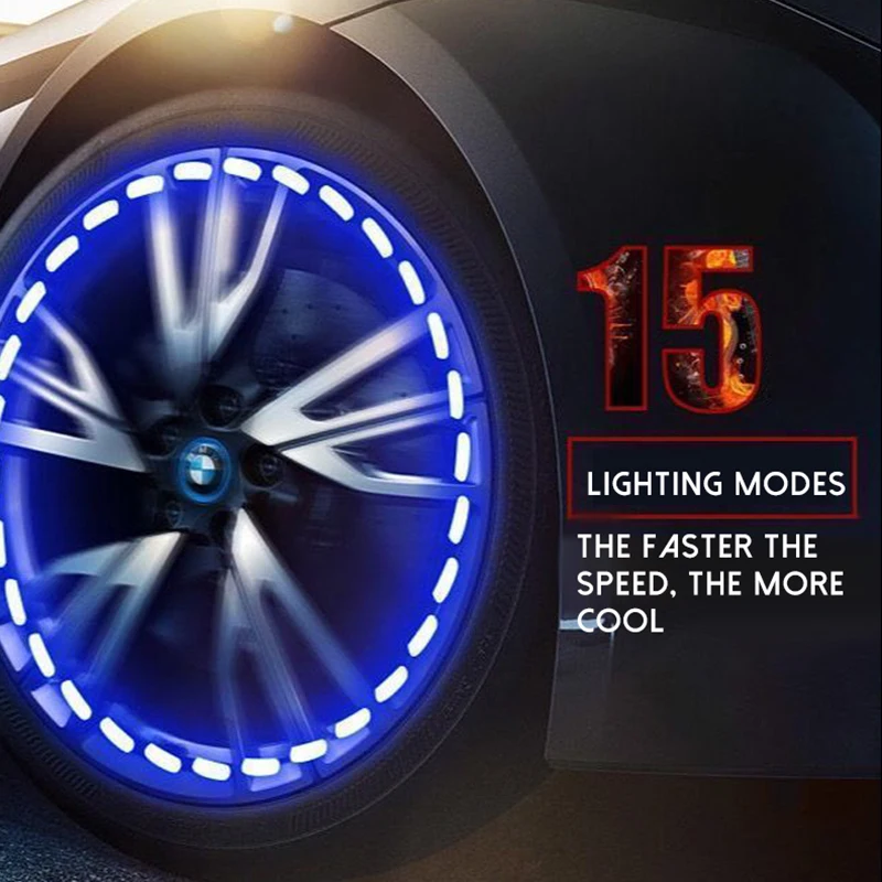

Solar Energy Motorcycle Wheel Hub Lamp Electric Vehicle Tire Valve Lamp Colorful Flash Decoration Lamp Automobile Valve Lamp