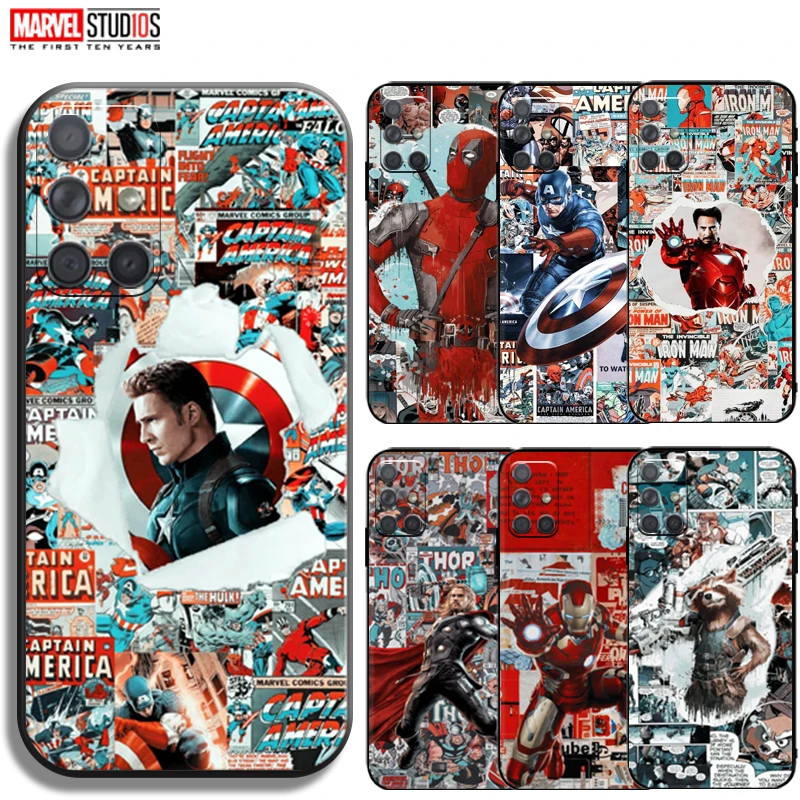 

Marvel Avengers Phone Case For Samsung Galaxy M01 M10 M11 M21 M30 M30s M31 M31s M51 M02 M02s M12 M22 M32 M42 M52 M62 Carcasa