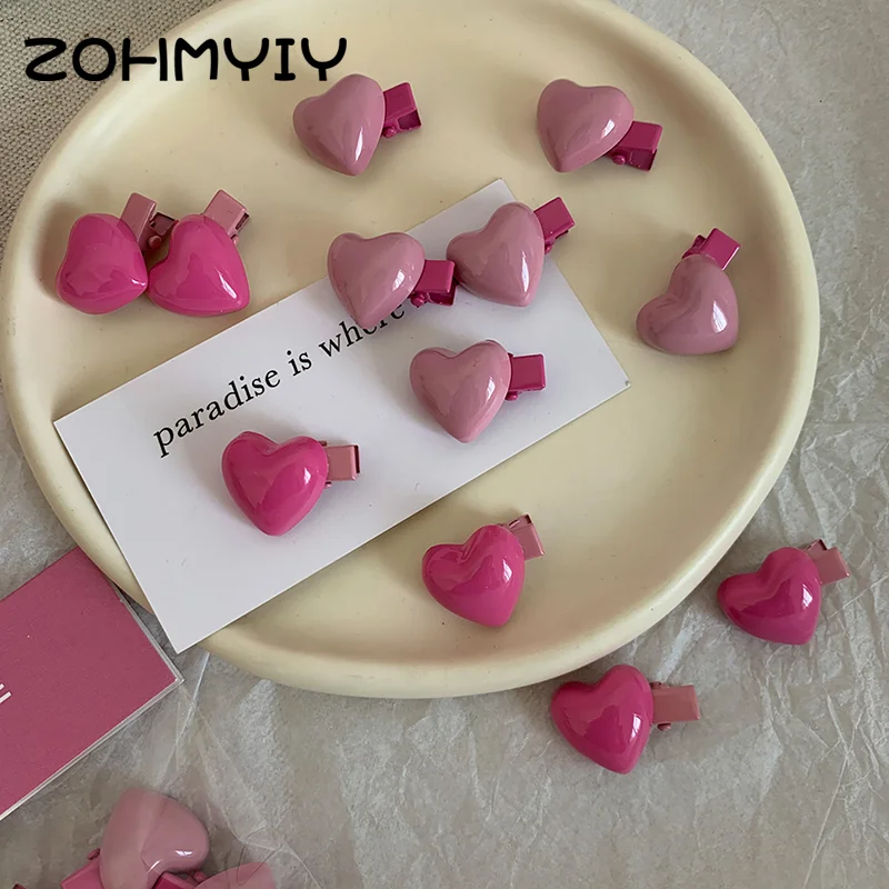 6 шт. Шпилька для волос в виде РОЗОВОГО СЕРДЦА