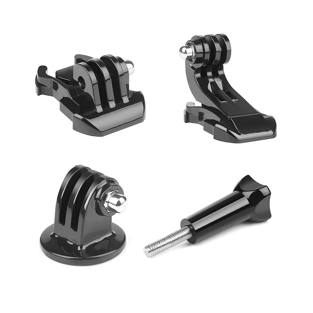 

4 in 1 Basic Action Camera Accessories Quick Release Buckle Tripod Mount for GoPro Hero 10 9 8 Go Pro SJCAM Yi 4K Eken H9