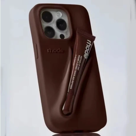 Осеннее издание новый держатель для губ Rhode DIY мягкий силиконовый чехол iPhone 16 15 14 13