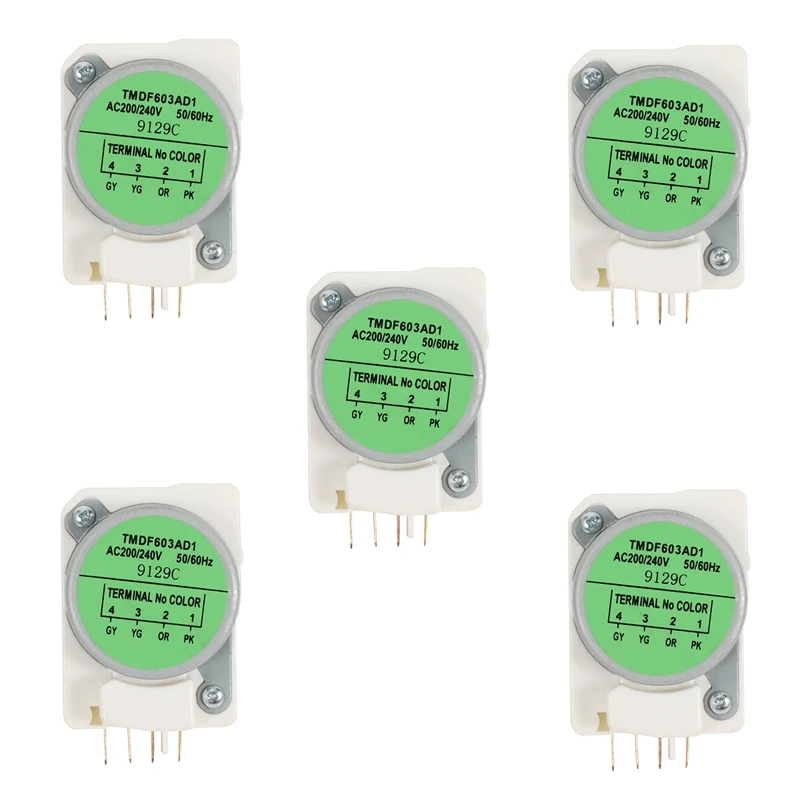 

5X Mechanical Defrosting Timer for Refrigerator Parts TMDF603AD1 Refrigerator Defrosting Timer