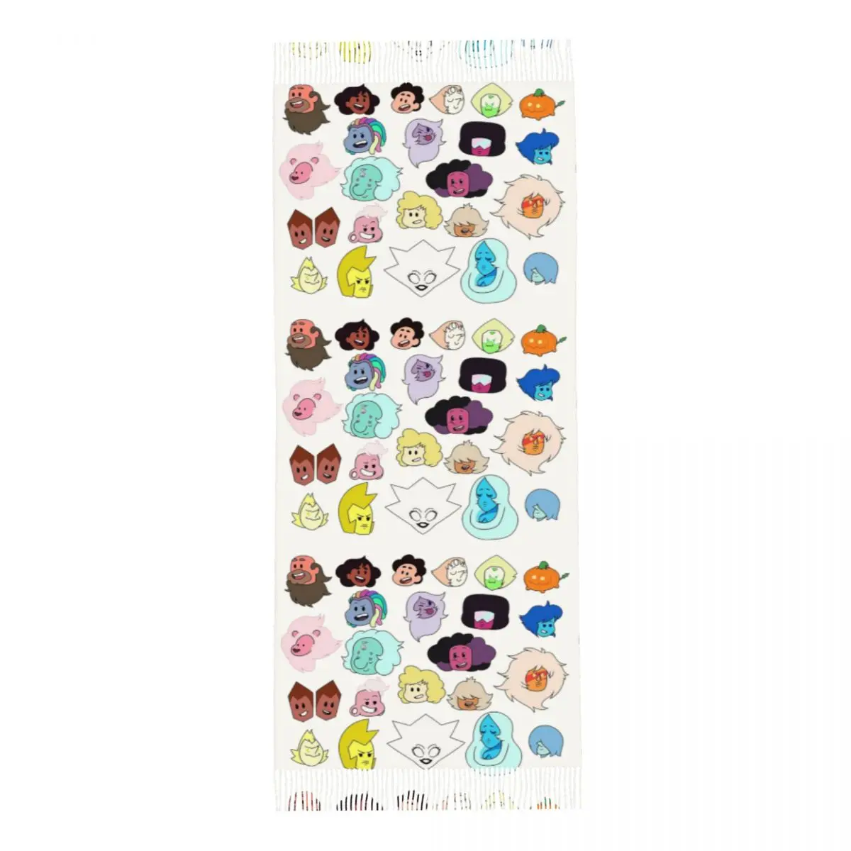 Стивен Вселенная шарф с головками шарфы кисточками для женщин мягкие теплые шали