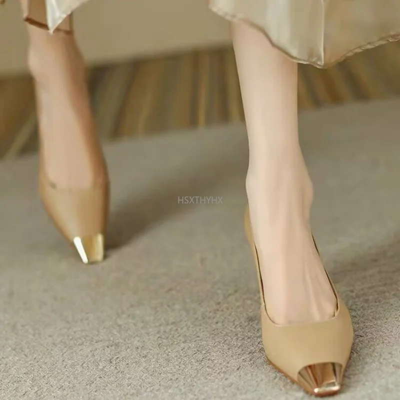 

Туфли-лодочки женские на высоком каблуке, высокий каблук, пикантная модная обувь для вечеринки, сандалии-шпильки для выпускного вечера, весна 2023