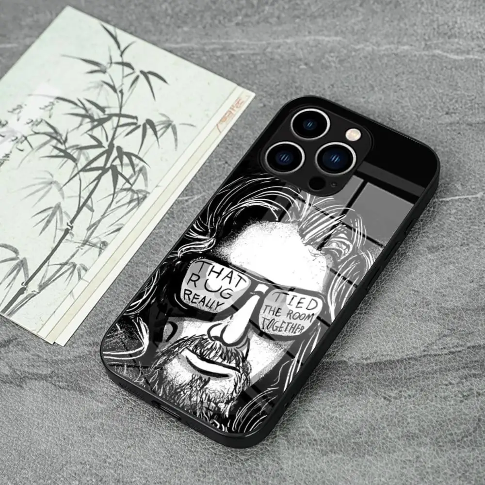 Фото Чехол для телефона The Big Lebowski для iPhone 17 16 Pro Max 15 14 Pro 11 12 13 Plus Mini, Samsung Galaxy S26 S25, стеклянный чехол для телефона №1