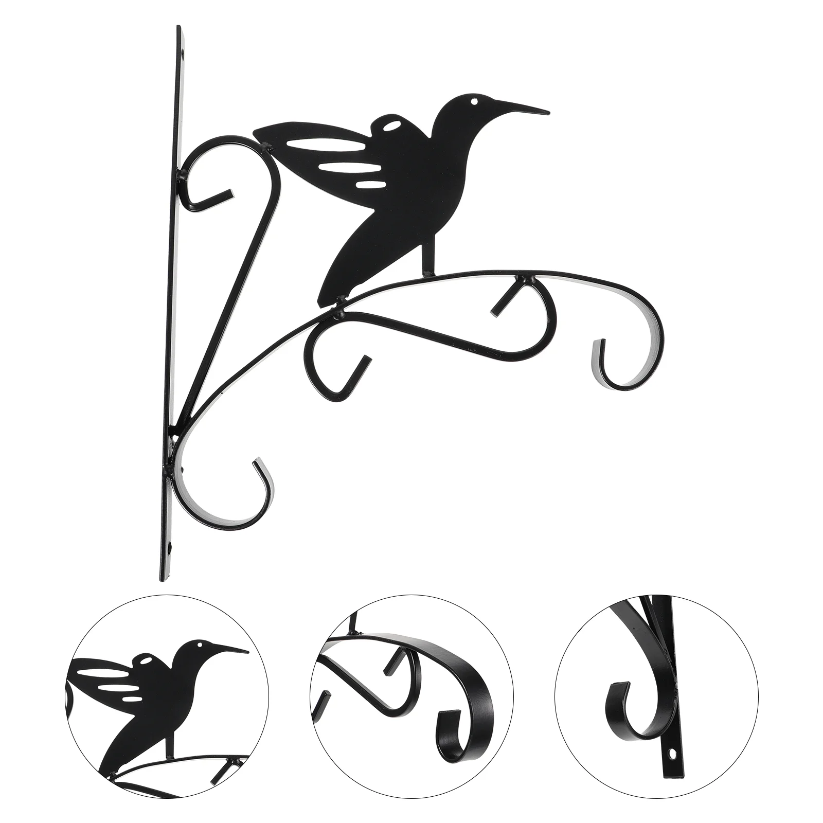 

Iron Plant Hanger Creative Bird Wall Hook Hanging Basket Bracket for Lantern