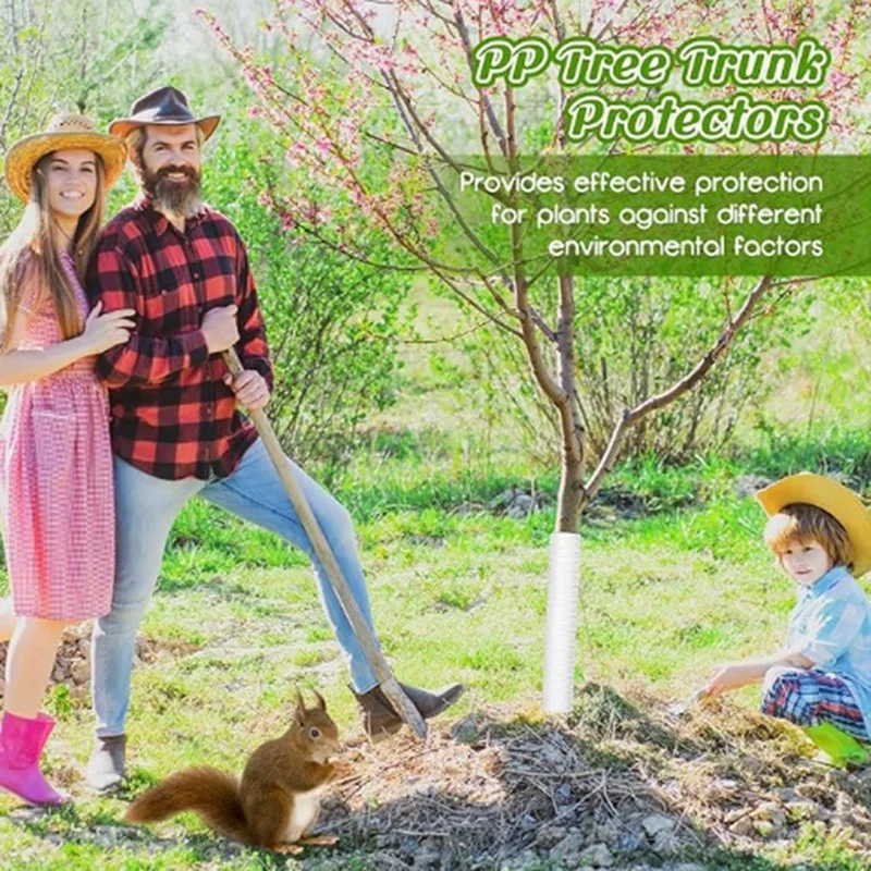 20 шт. прочные гофрированные защитные накладки на ствол дерева