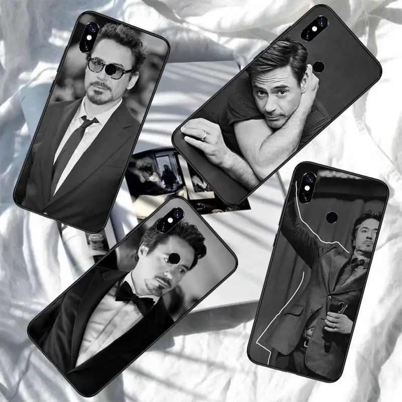

Robert john downey famous actor Phone Case For Xiaomi Redmi note 7 8 9 11 i t s 10 A poco f3 x3 pro lite funda shell coque cover