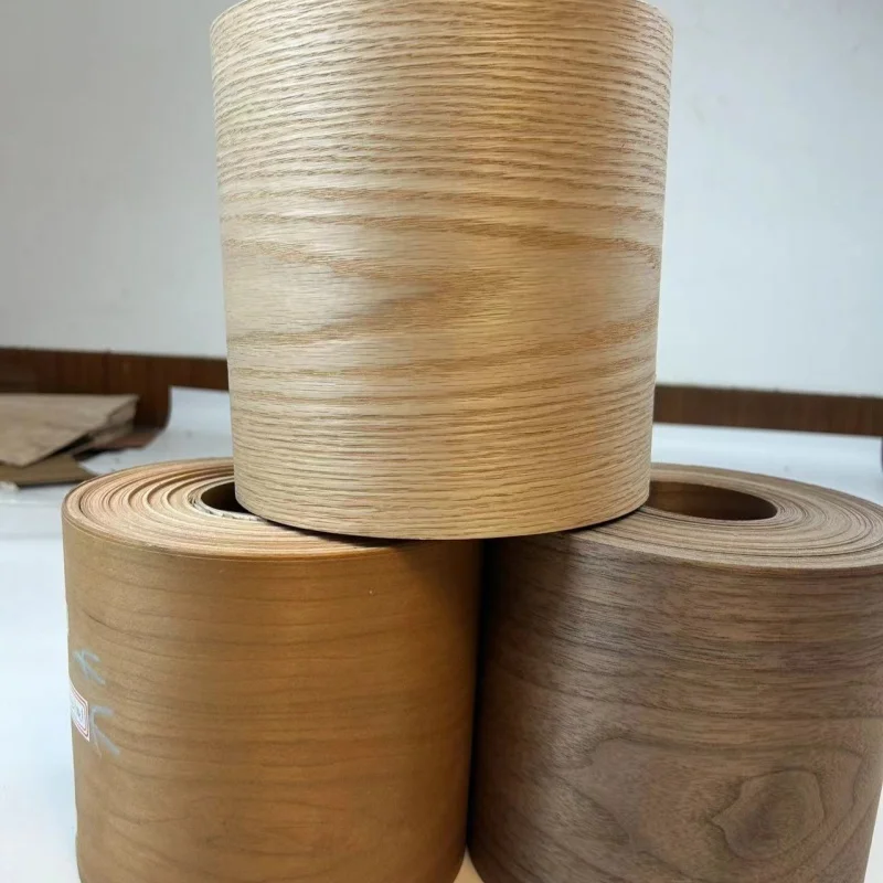 Шпон для украшения гардероба 17x250см T0 25мм дубовый шпон Натуральный черного ореха