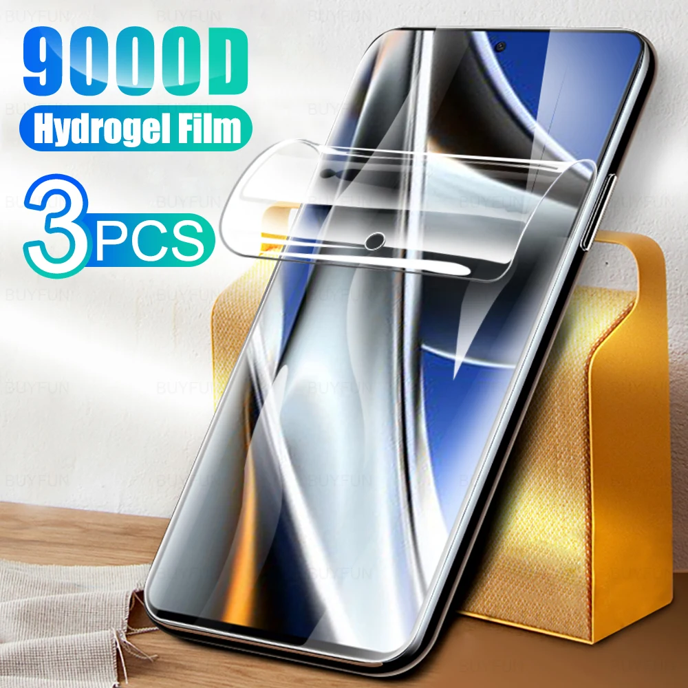 

Гидрогелевая пленка 9000D для Xiaomi Poco X4 Pro 5G X4 NFC, 3 шт., Защита экрана для Xiomi Poco X3 Pro NFC GT x4pro, без стекла