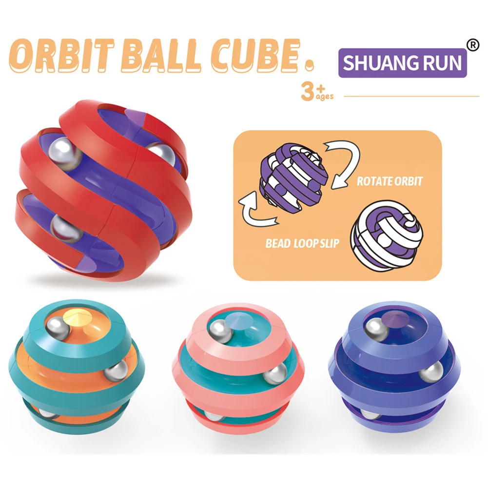 

High Speed Beads Track Magnetic Orbit Ball Toy Pinball Gyro Cube Fidget Cubes Tops Spinning Toys