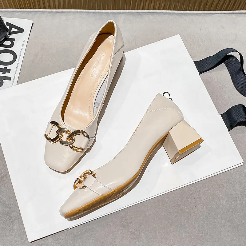 

Туфли-лодочки женские из натуральной белой кожи, на низком каблуке