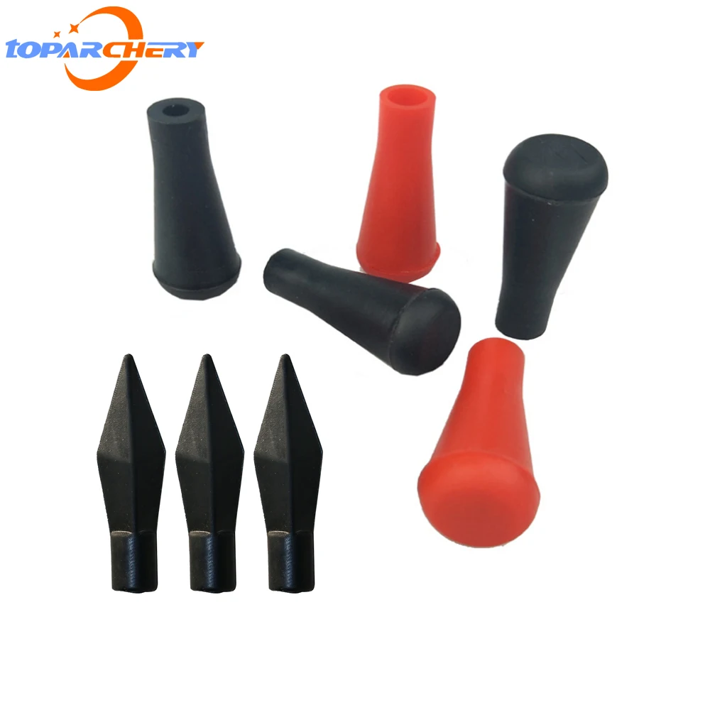 

10pcs/pack 8mm Archery Rubber Arrow Heads Caps Replaceable Removable Soft Arrowheads Outdorr Hunting Accessories