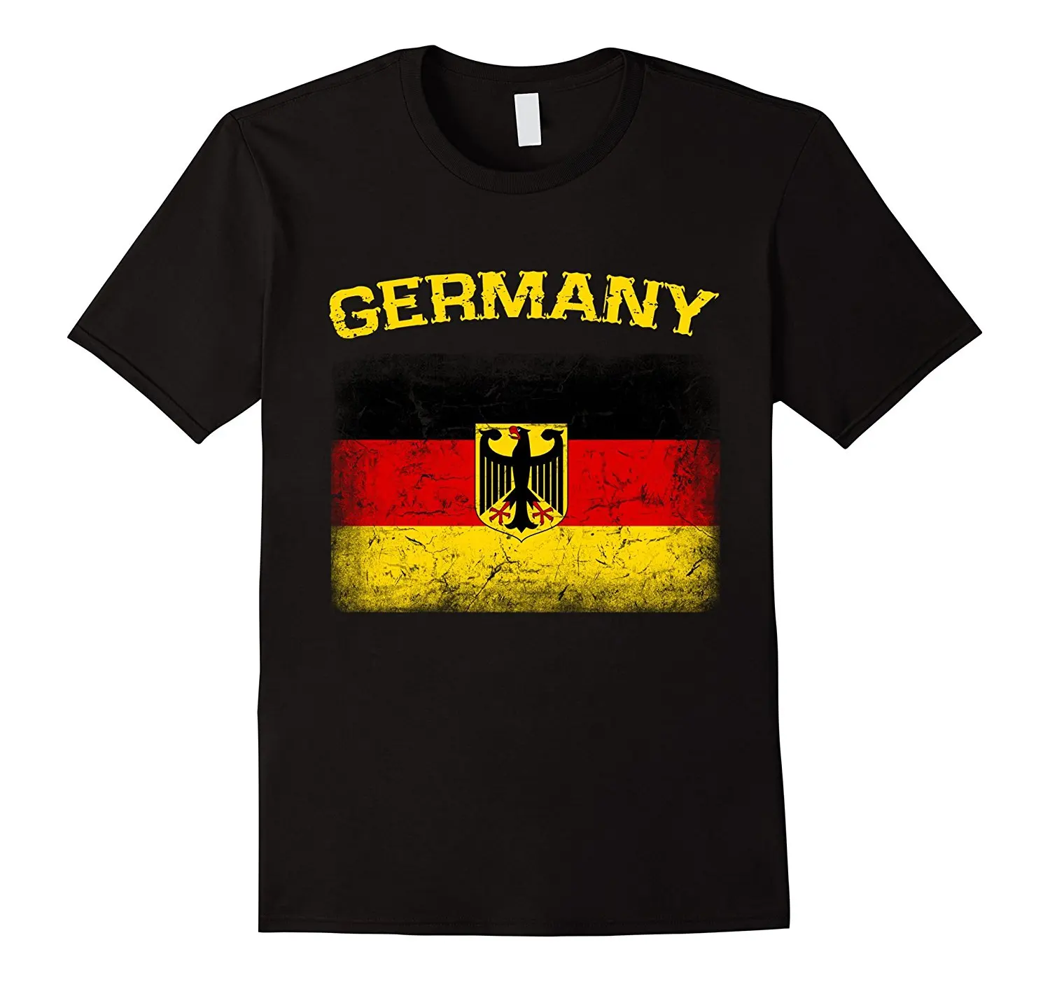 

Print T Shirt Summer Style German Tshirt German Deutschland Flag Distressed Shirt