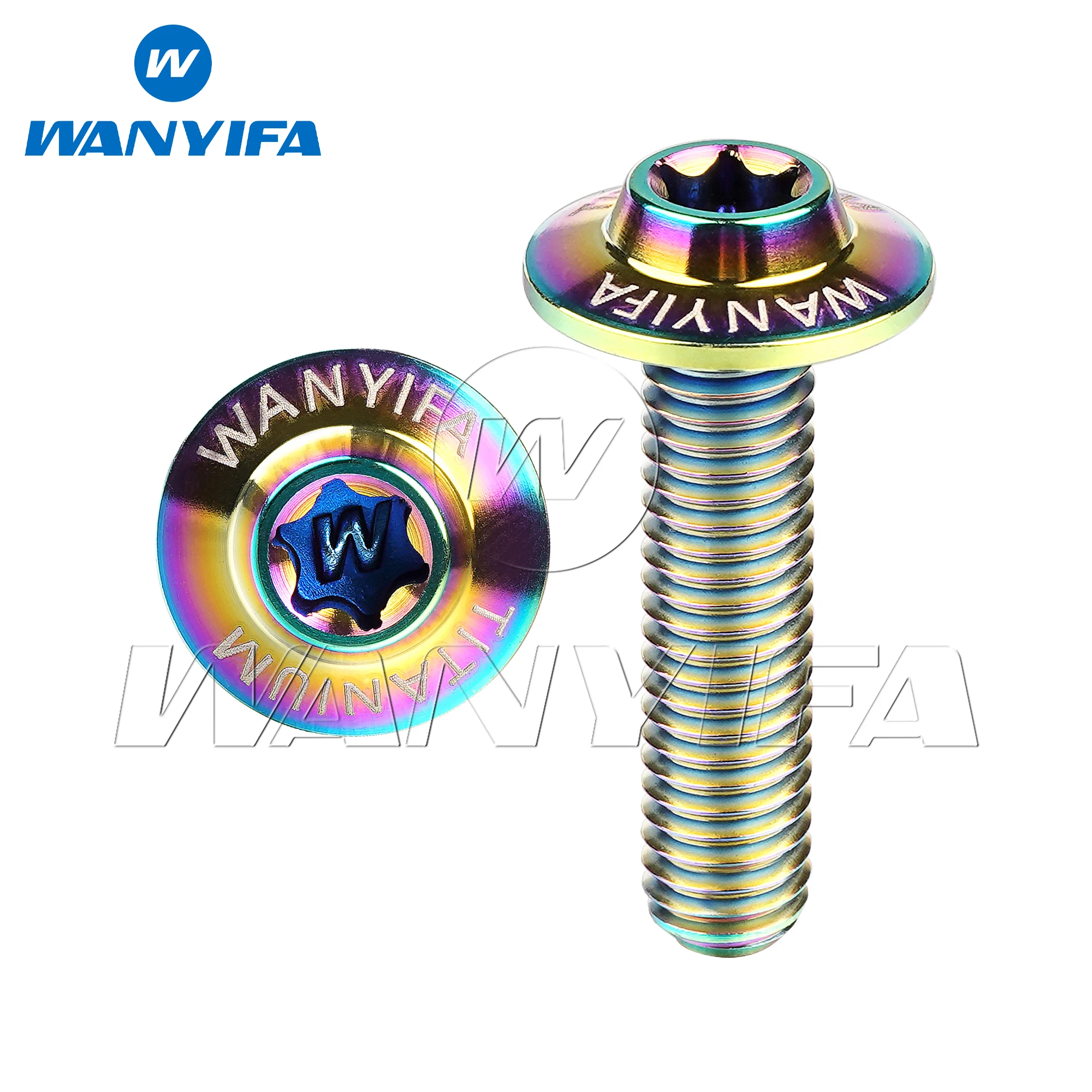 

Титановый болт Wanyifa M5/M6x10 12 15 20 25 30 35 мм, винт с головкой Torx-бабочкой для велосипеда, мотоцикла, дискового тормоза, крепеж Ti