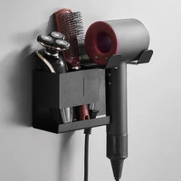 hairdryer shelf wall mounted storage rack space saving holder punch free rack for dyson supersonic hair dryer