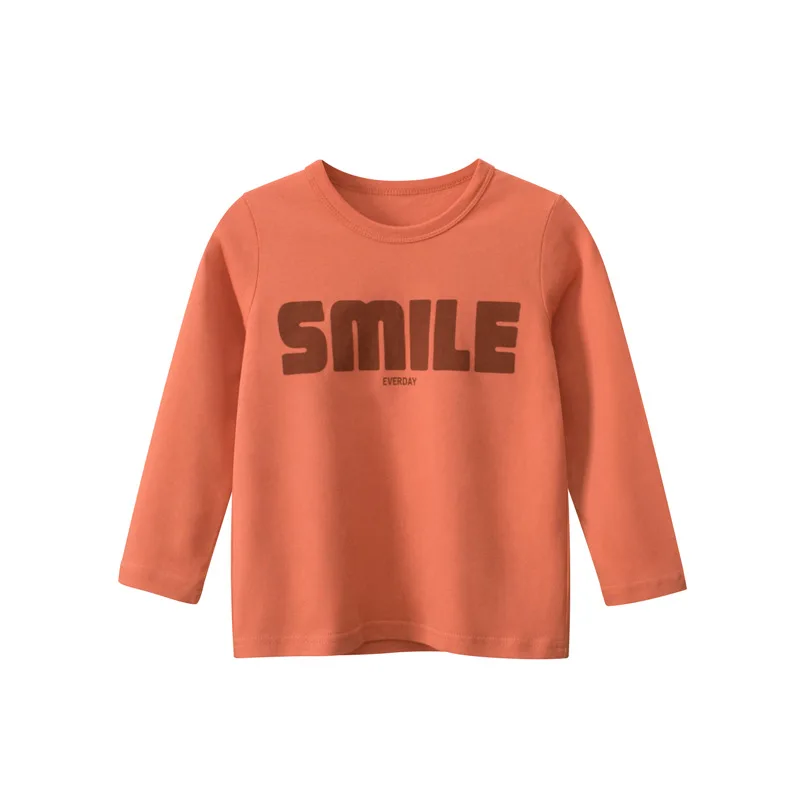 

2023 New Autumn Children's Clothing Brief Style Kids Bottoming Shirt Boys & Girls Long Sleeve T-shirt Cotton Baby Clothes