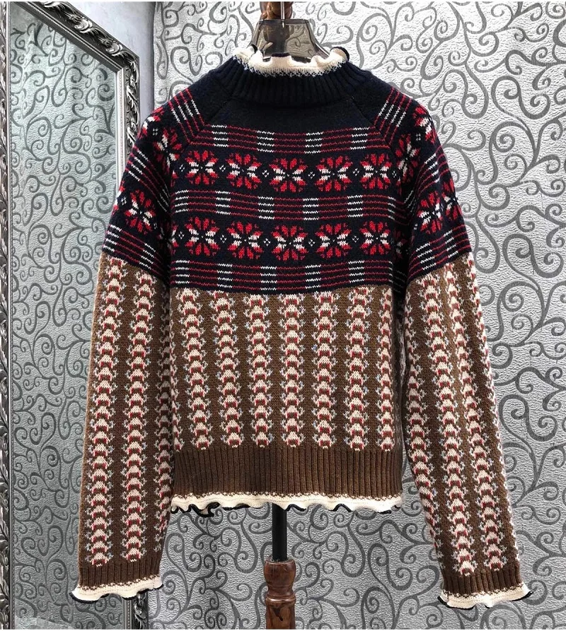 Женский трикотажный свитер с длинным рукавом повседневный мягкий шерстяной