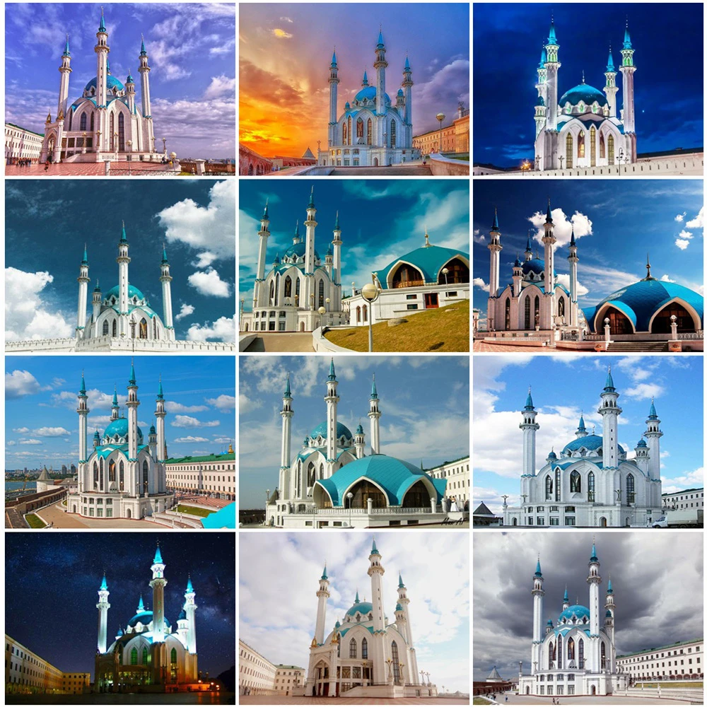 

5D алмазная живопись своими руками, архитектура, замок, вышивка, Набор для вышивки крестиком, Ручная инкрустация, подарки для дома, гостиной, ...