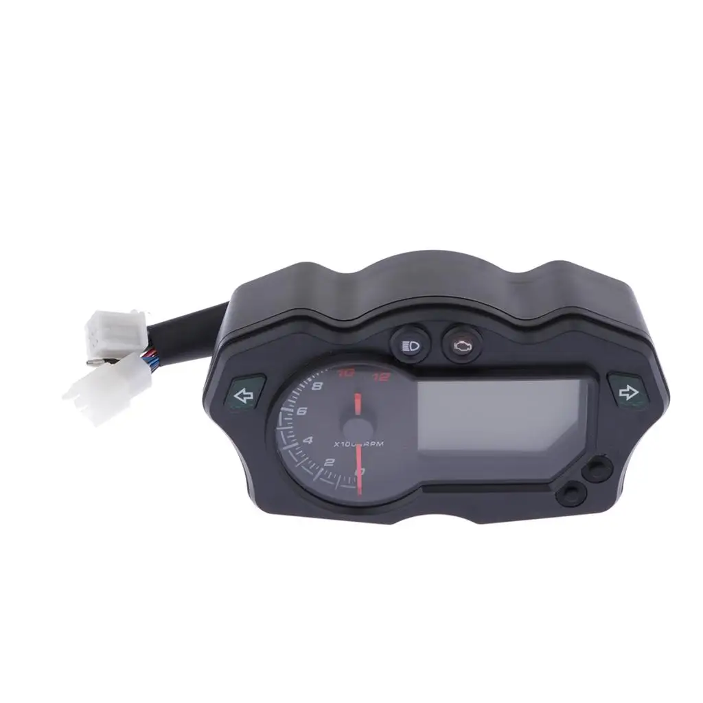 

12000rpm Motorcycle LCD Digital Backlight Meter
