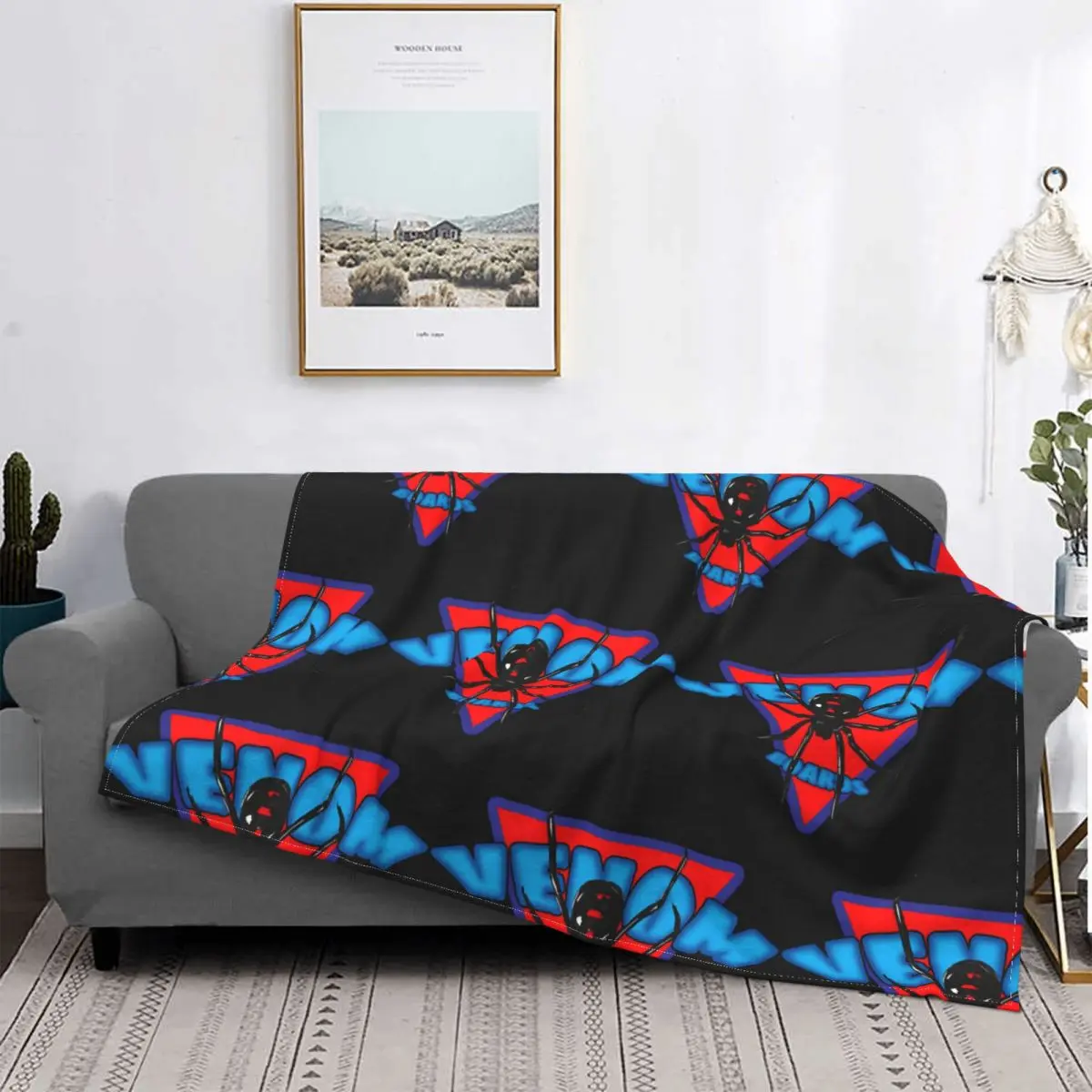 Одеяло в виде паука флисовое летнее дышащее супер теплое покрывало для дома