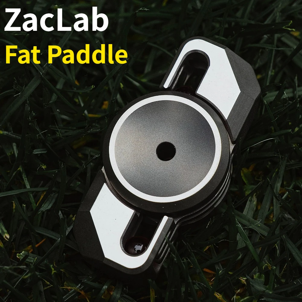 Фото (Предзаказ) Двухлезвийная лопасть для атакующих ракеток ZacLab Fat Paddle из титанового сплава ​ ​ Металлический механический спиннер-антистресс №1