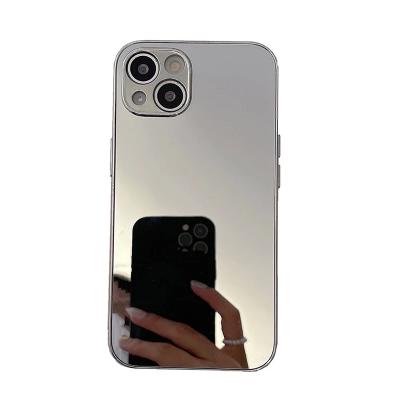 

Зеркальный чехол с гальваническим покрытием для Iphone 14 11 12 13 Pro Max, полное покрытие, однотонный чехол для Iphone X, Xs, Xr, 7, 8 Plus, противоударный чехол