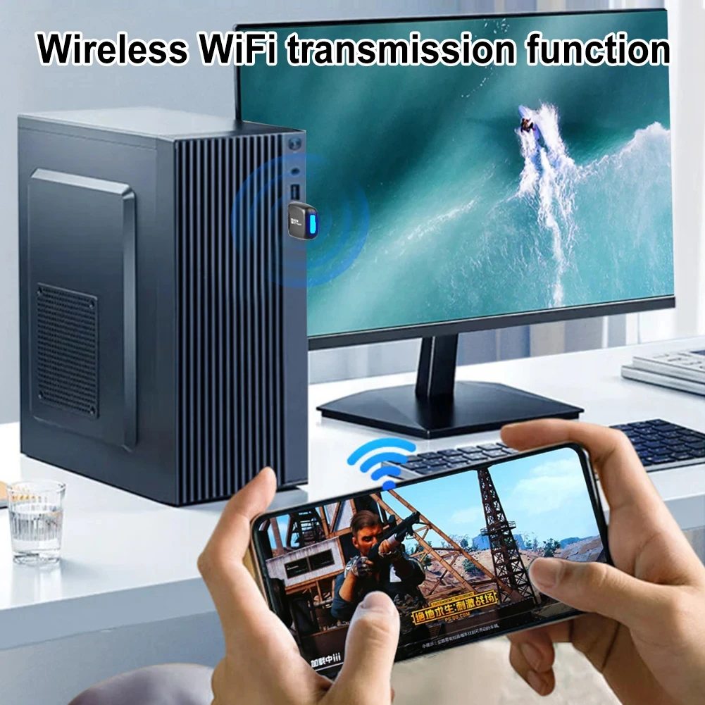 Фото 286Mbps WIFI 6 USB адаптер AX286 сетевая карта мини USB донгл 2,4 ГГц 802.11AX беспроводной донгл приемник для Win7/10/11 без привода №2